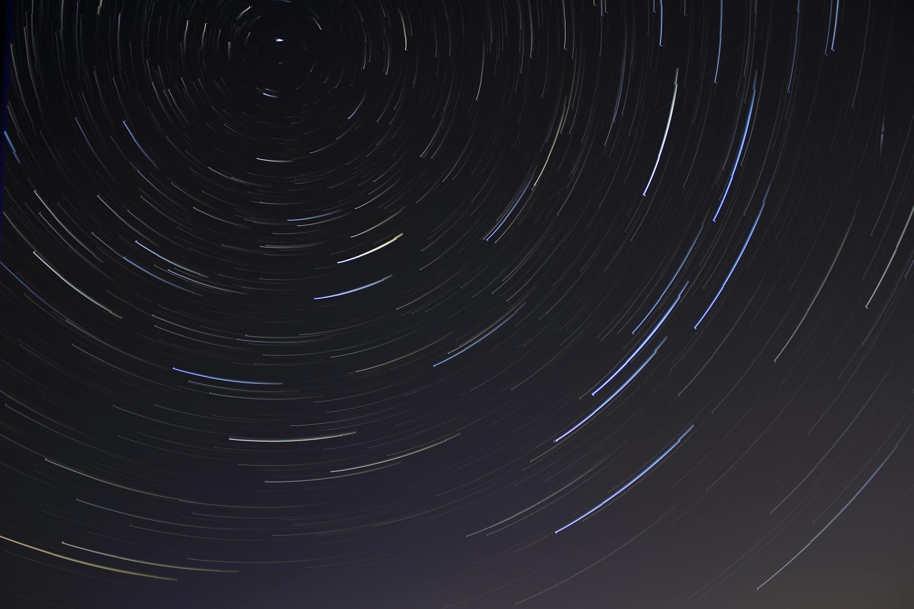 Zeitrafferfoto Von Sternen In Der Nacht